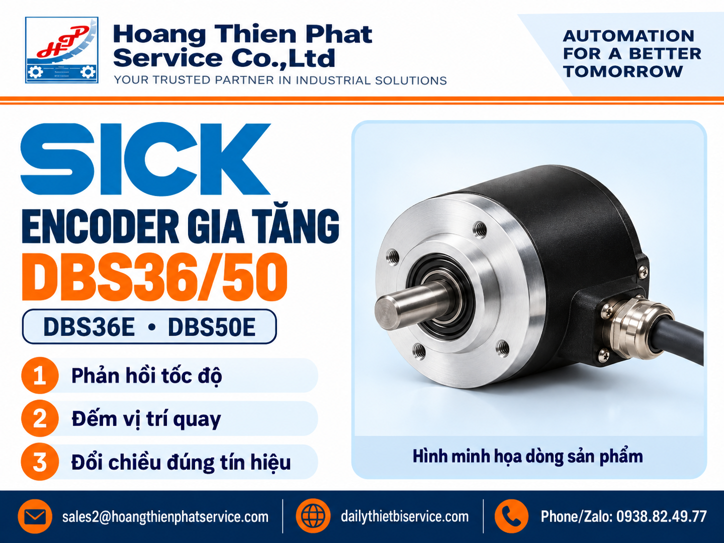 SICK DBS36/50 encoder gia tăng – hình minh họa nhận diện Hoàng Thiên Phát Service